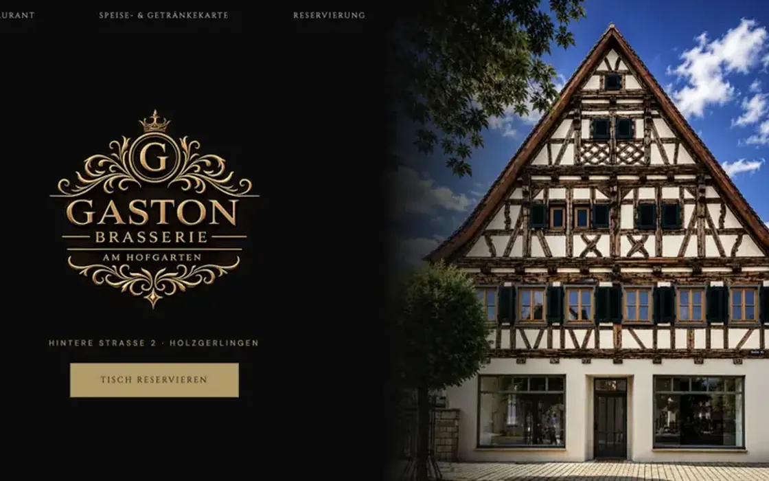Website der Gaston Brasserie